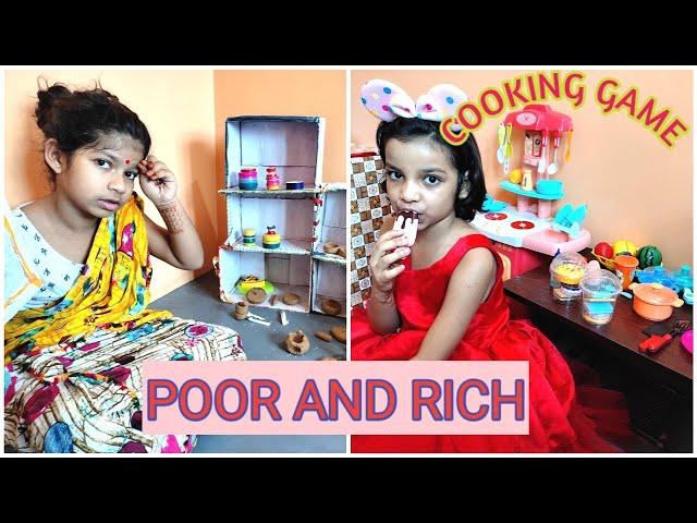 Cooking Game Part-9/Rich vs Poor Cooking Game/Kitchen set se khelna/Ghar Ghar khel