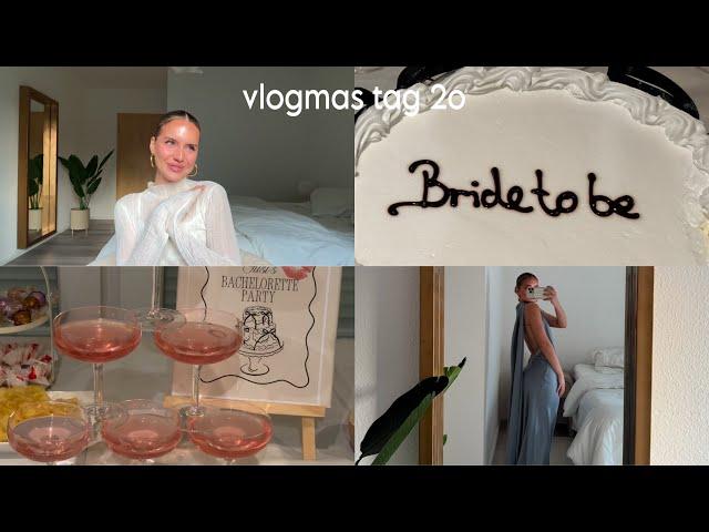 vlogmas tag 2o - bride party, hochzeitskleid & haul