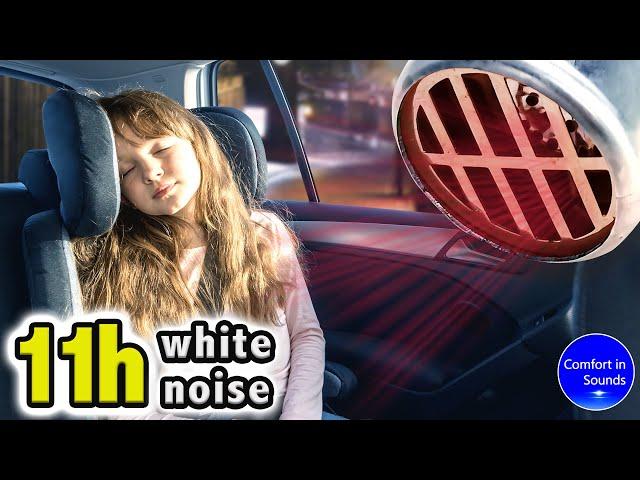 White noise, fall asleep instantly, car ride, car heater noise for sleeping, studying, relaxing