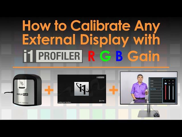 How to calibrate any external display using i1Profiler RGB Controls feature! Demo With BenQ PD3220U