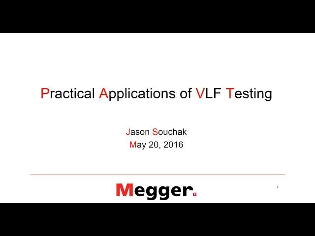 Practical Applications of Very Low Frequency (VLF) Testing