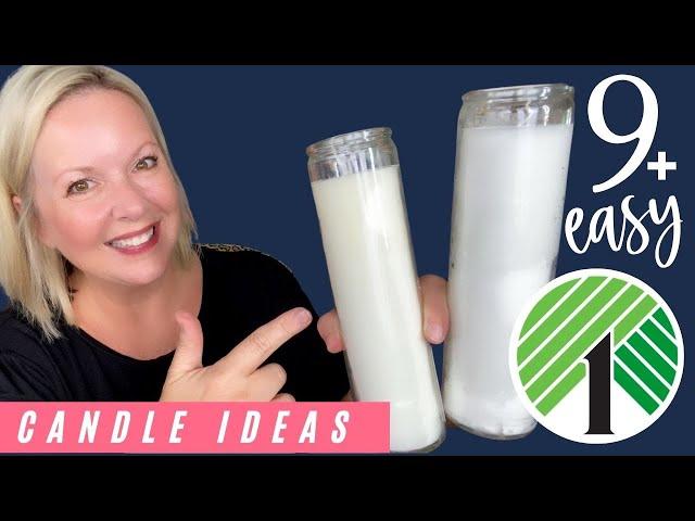 9+ Easy Customized Dollar Tree Candles Under $3