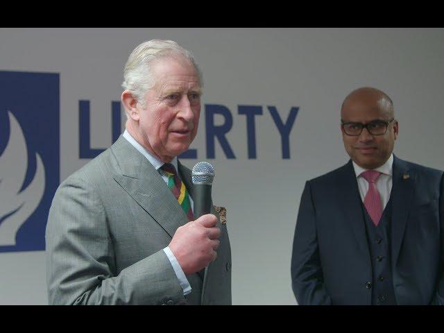 HRH The Prince of Wales restarts N furnace at Liberty Steel