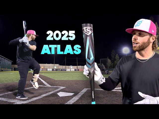 Hitting with the 2025 Louisville Slugger ATLAS | BBCOR Baseball Bat Review