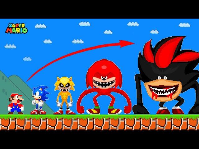 Super Mario Bros. But Sonic Evolving as Shin Sonic Tapes Characters