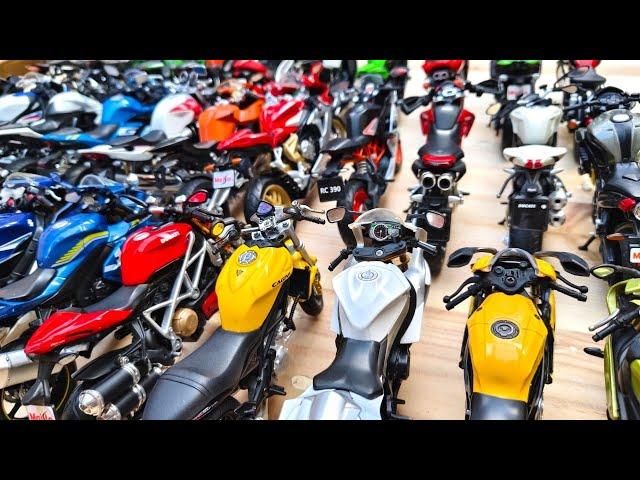 Reviewing My Collection Various Brands and Models Diecast Motorcycles 1/12 Scale