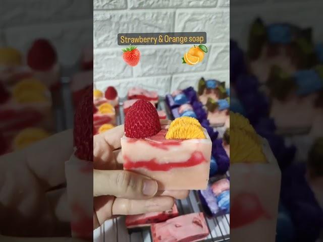 #strawberry #orange #soap #handmade