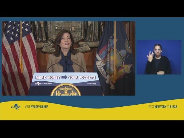 Governor Kathy Hochul makes a cost of living announcement