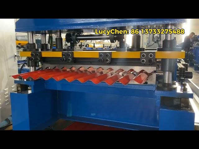 The roofing sheet roll forming machine produced for South African Client