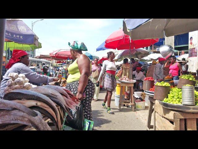 CHEAPEST FOOD MARKET IN GHANA ACCRA, AFRICA