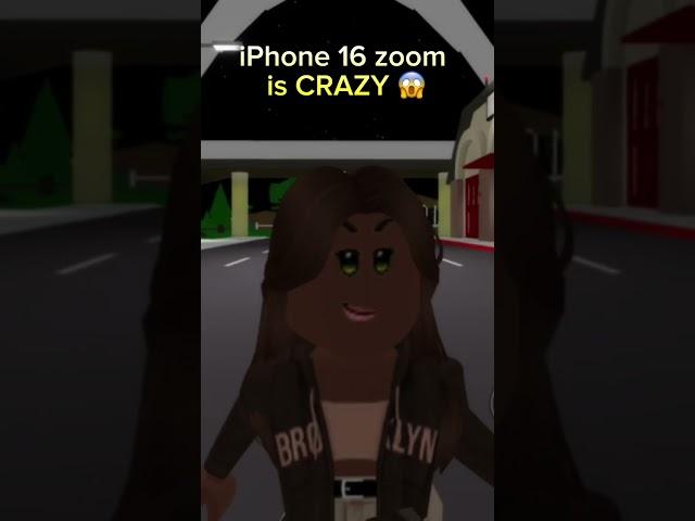 iPhone 16 zoom is crazy #roblox #games #gaming #shorts #iphone  #brookhaven #memes