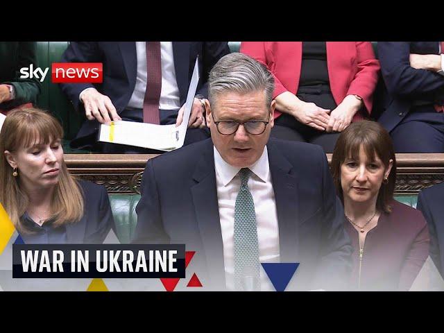 Starmer gives Commons statement on Ukraine, Trump meeting and defence summit