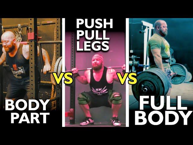 Comparing 5 Proven Training Splits for Strength (Push/Pull/Legs, Upper Lower, Whole Body)