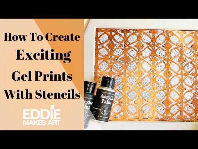 How To Create Exciting Gelli Prints With Stencils