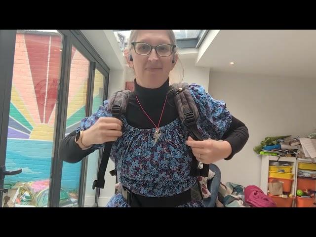 Back carry with an Artipoppe Zeitgeist baby carrier tutorial