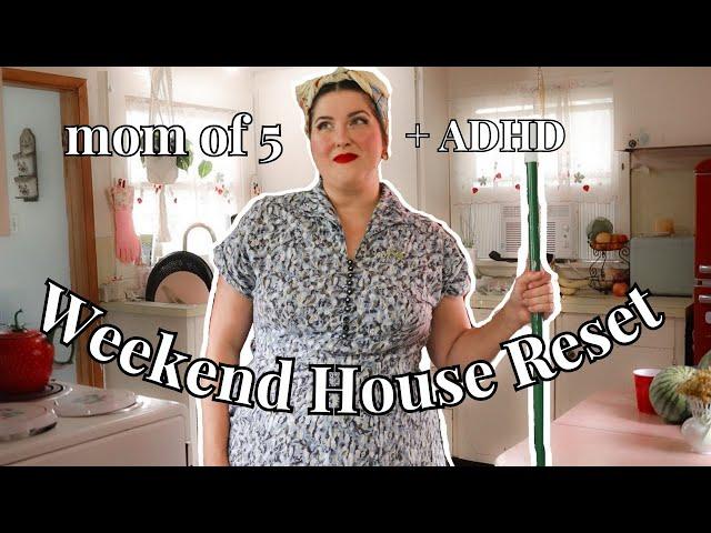 MOM OF 5 HOUSE RESET || Cleaning with ADHD