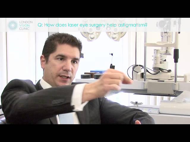 How does laser eye surgery help astigmatism?