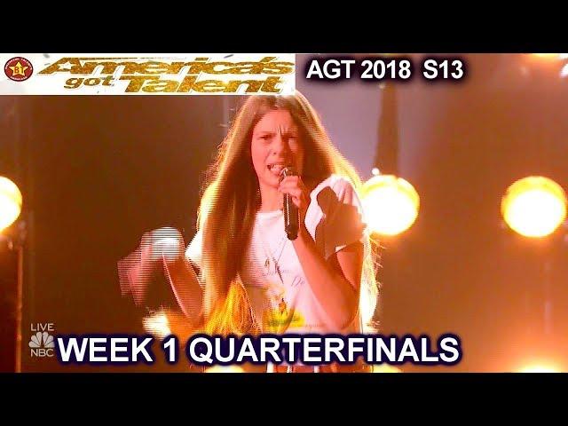 Courtney Hadwin "Papa's Got A Brand New Bag" AWESOME!!Quarterfinals 1 America's Got Talent 2018 AGT