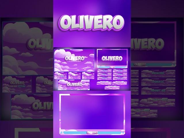I will design best twitch overlay animated and logo for your stream(LINK IN FIRST COMMENT)