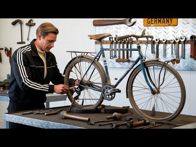 Farmer Restores 1882 French Vintage Peugeot Bicycle // Restoration And Repair Of Vintage Bicycles