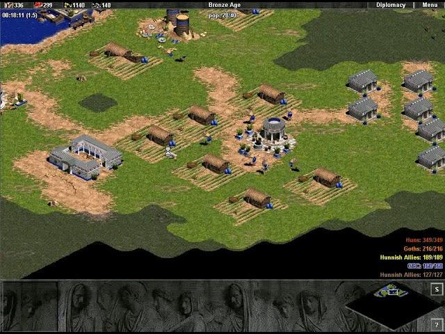Age of Empires 1 Campaign The rise of Rome  Pax Romana 5 Coming of the Huns Hardest