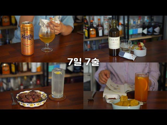 정말정말 오랜만의 7일7술 / 집에서 해먹은 술 모음 #15