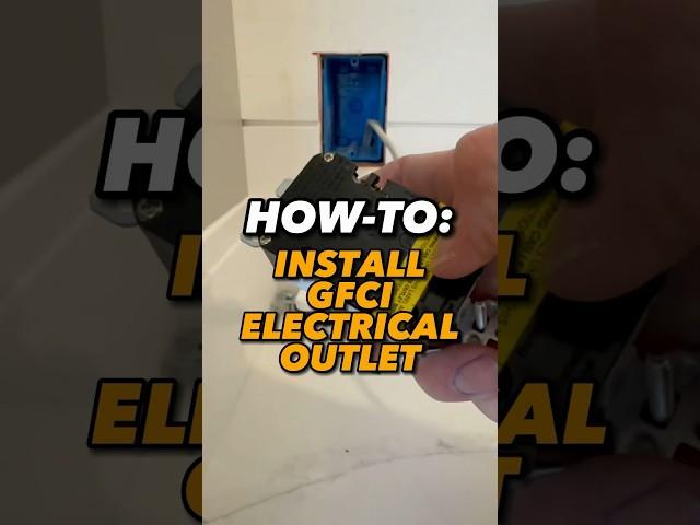HOW-TO: Learn to install a GFI/GFCI outlet step by step! ️ #DIY #HomeImprovement #ElectricalWork