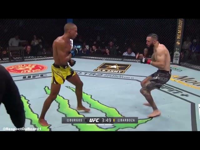 Edson barbosa momento do nocaute Ufc 262