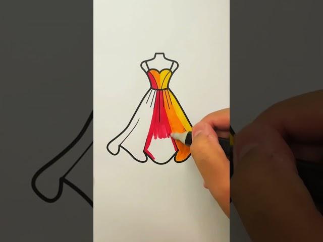 ️ Unwind with ASMR: Elegant Dress Coloring 