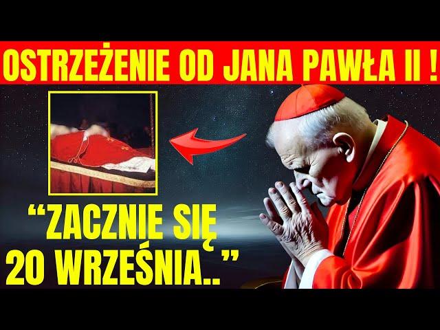  Jan Paweł II pozostawił te słowa przed śmiercią... ujawnił coś szokującego!!