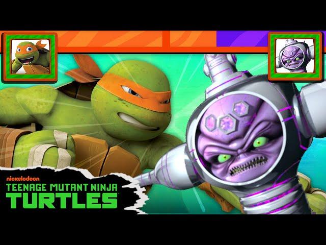 TMNT Fight Scenes WITH HEALTHBARS  | vs. Kraang, Metalhead, + More | Teenage Mutant Ninja Turtles