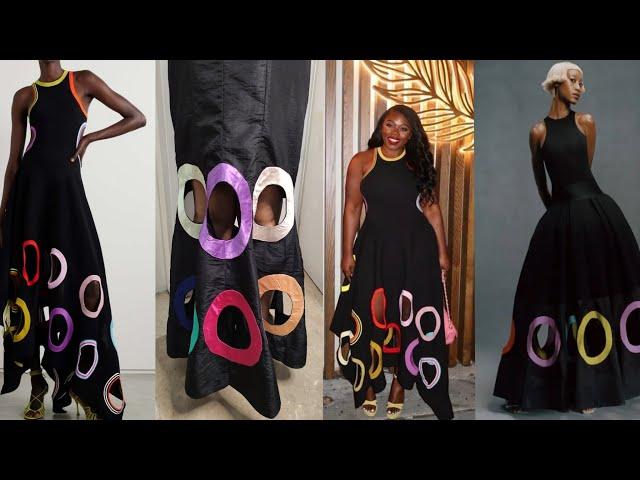 How To Make A Trendy Multi Coloured Keyhole Design On A 6 Pieces Skirt