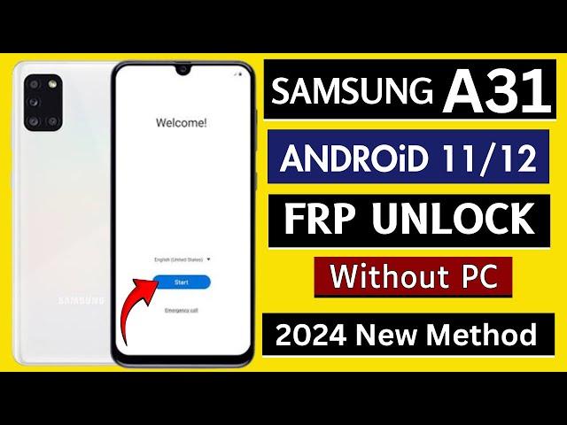 Samsung A31 (SM-A315F) Frp Bypass Android 11/12 Without PC | Google Account Bypass Samsung A31