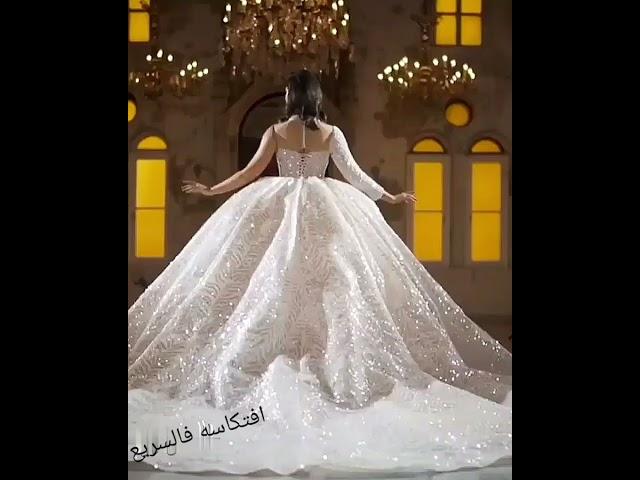 آخر صيحات فساتين الزفاف العالميه