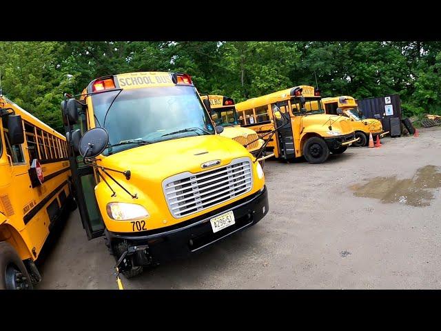 Thomas Saf-T-Liner C2 school bus real-world pre-trip inspection