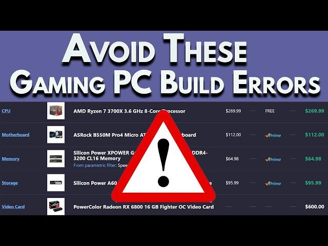 ️AVOID️ These Common PC Build Mistakes! | Boost My PC Build