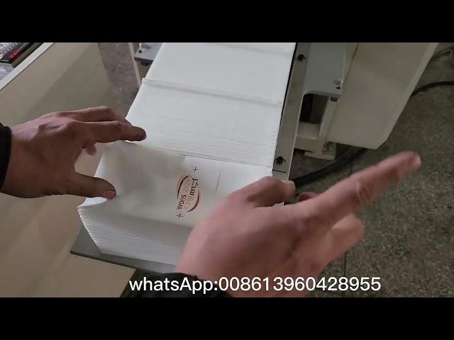 Non-woven napkin machine  with single color printing