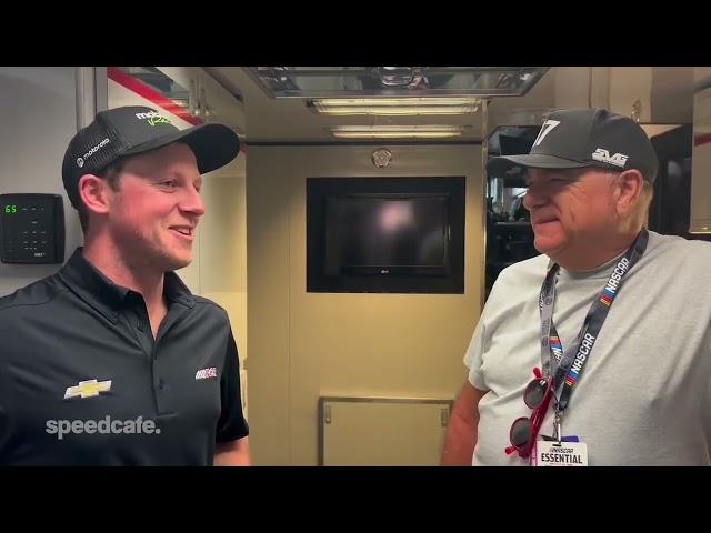 Roland Dane talks to Will Brown after Sonoma Cup practice