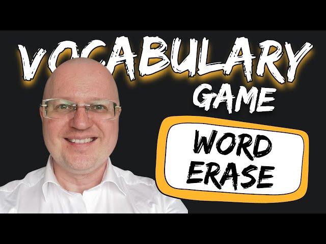 Simple ESL Vocabulary Game: "Word Erase"