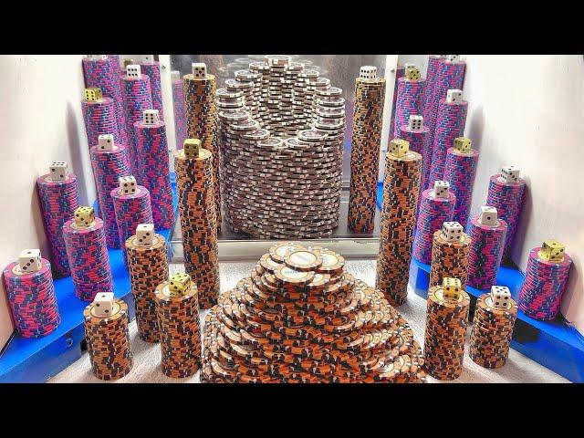 Casino BROKE The RECORD!? 30+ Towers Crash Down Inside The High Risk Coin Pusher Machine! (MEGA WIN)