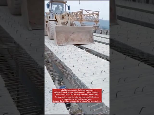 Why Is a Bulldozer Driving Over Rebar? #excavator #work #workers #machine