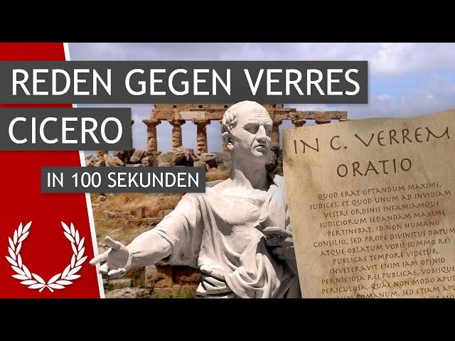 Cicero: Reden gegen Verres in 100 Sekunden