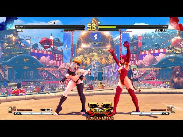 Street Fighter V:CE Juri vs Sakura PC Mod #4