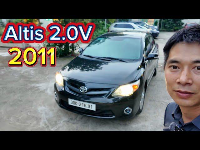 Toyota Corolla Altis 2.0V 2011 màu đen | Bền lành ổn định dành cho các chú trung tuổi