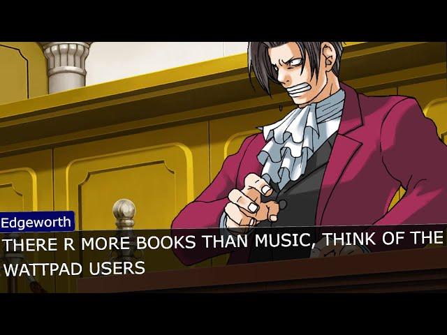 Discord Debate but Ace Attorney Format: MUSIC vs BOOKS