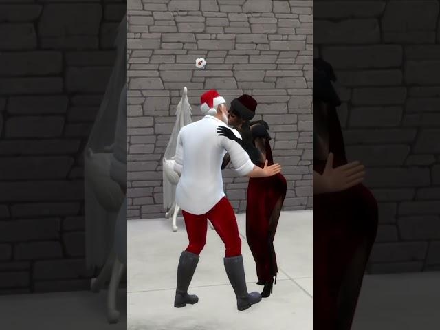 Handsome Santa having a child #sims4 #thesims4 #christmas #santaclaus