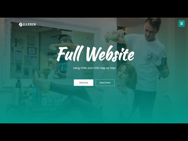 How To Make Website Using HTML CSS | Create Complete Responsive Website Step by Step