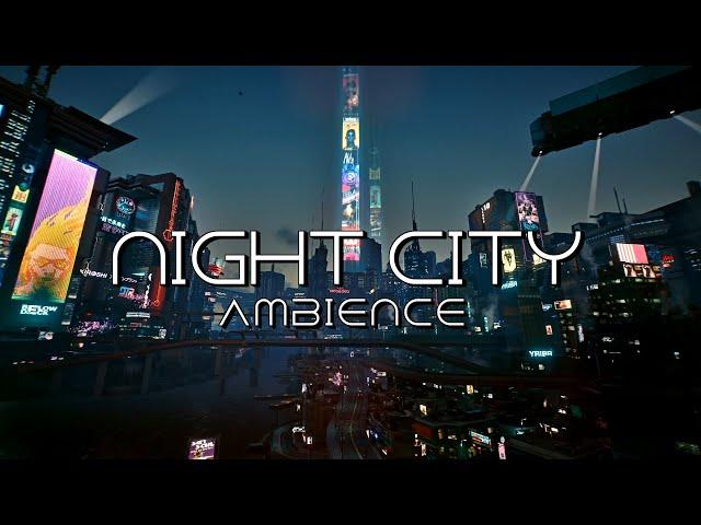 [ASMR] Night City Cyberpunk Ambience - 9 Hours