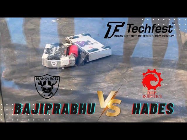 HADES [Team BHP Robotics] v/s BAJIPRABHU [Blanka Botz]| Techfest 20223| IIT Bombay | ROBOWAR