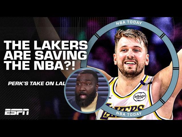 The Lakers are SAVING the NBA?!  Kendrick Perkins' says LA's ceiling is 'SUPER HIGH' | NBA Today